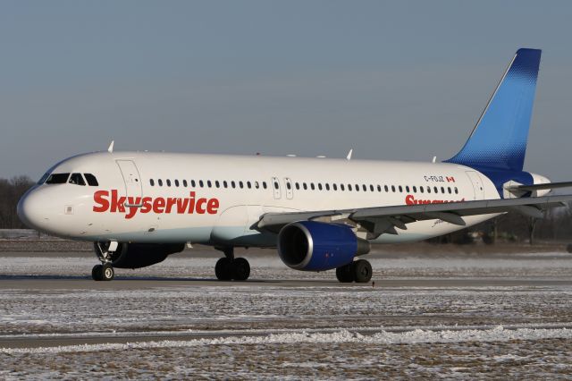 Airbus A320 (C-FOJZ) - January 5, 2009 - leaving London terminal 