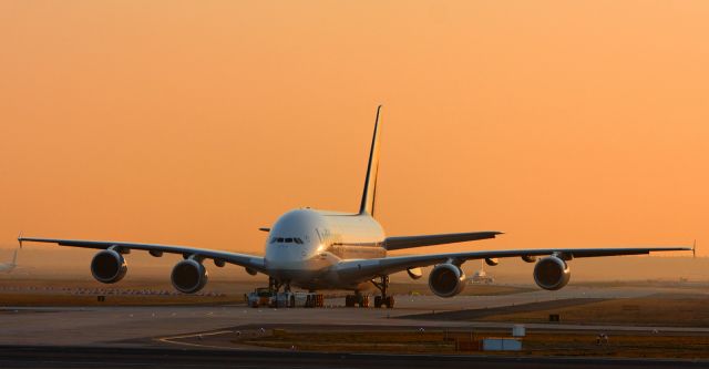 Airbus A380-800 (D-AIME) - Good morning Frankfurt / Main