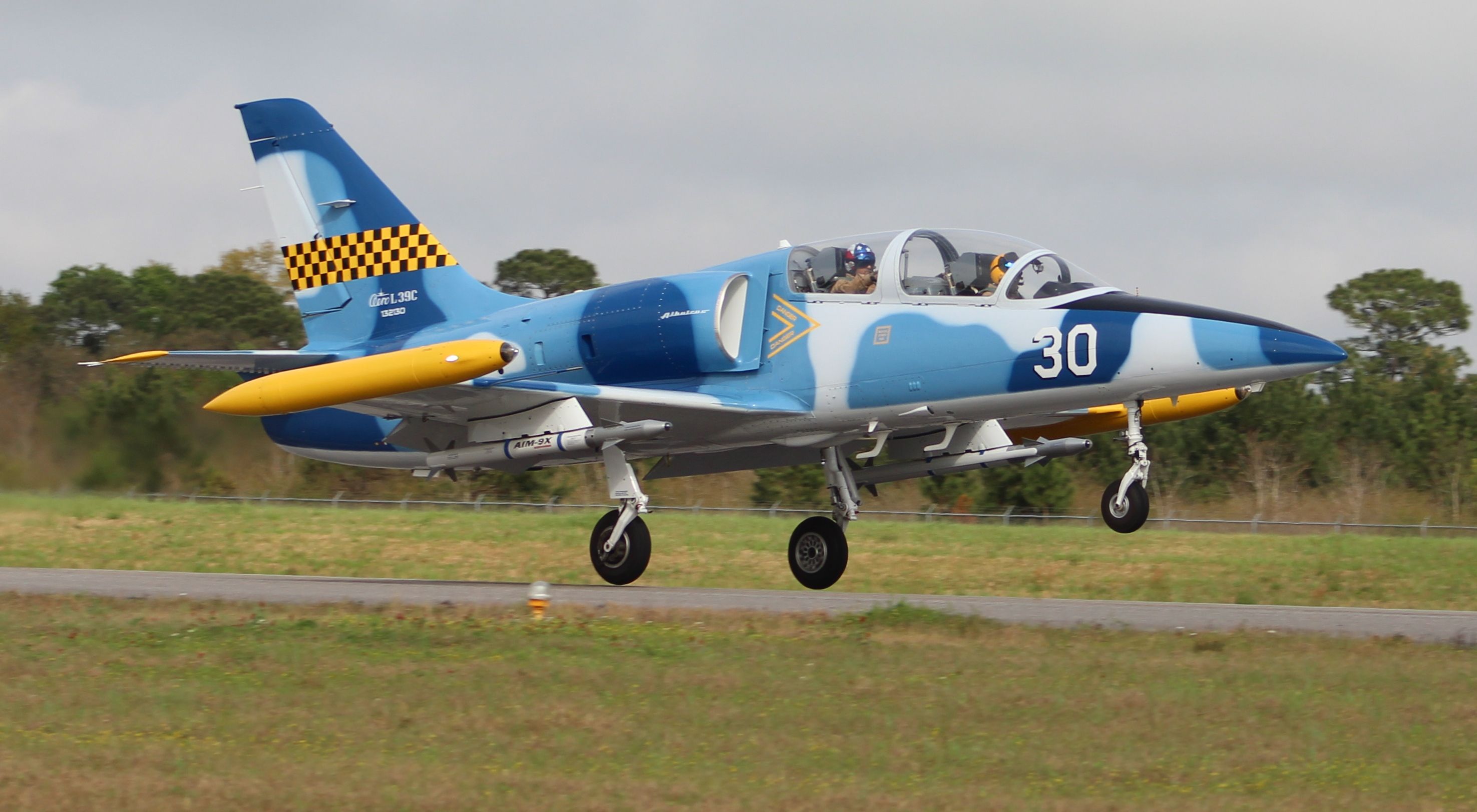 Aero L-39 Albatros (N139VS) - An Aero Vodochody L-39C Albatros departing Runway 19 at H.L. Sonny Callahan Airport, Fairhope, AL, during the Classic Jet Aircraft Association 2019 Presidential Fly-In and Convention - February 28, 2019.