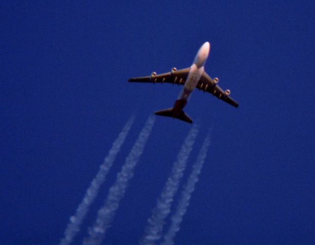 Boeing 747-400 (VH-OJS) - Qantas 12 John F Kennedy Intl to Los Angeles Intl over Cleveland 38,000 ft. 03.26.16.