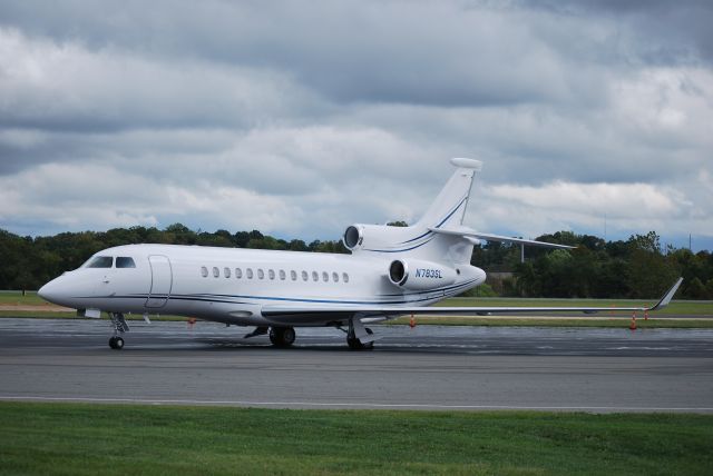 Dassault Falcon 7X (N783SL) - SL MANAGEMENT LLC very new FA7X at KJQF and the wing span is amazing - 10/2/12