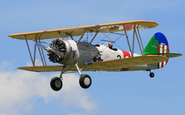 N44922 — - Naval Aircraft Factory built N3N-3 in flight. Aircraft manufactured in 1939.