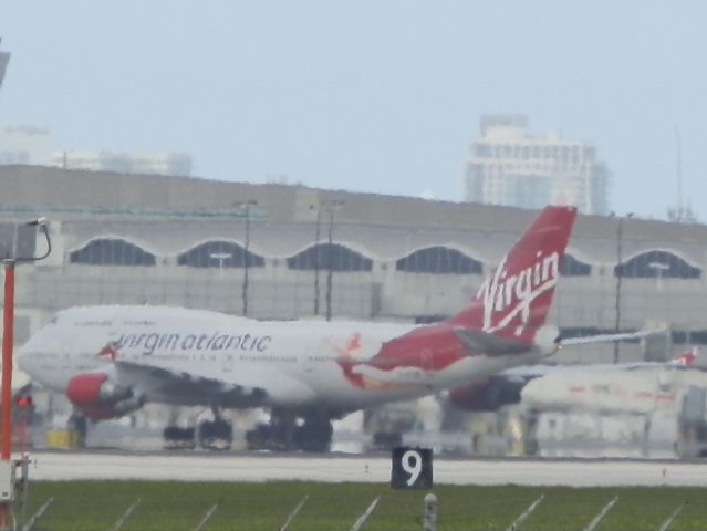 Boeing 747-400 (G-VFAB) - Heat rising Off the tarmac!