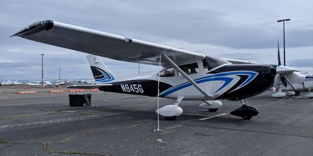 Cessna Skylane (N945G) - At end of flight from factory in Independence KS to Palo Alto CA.