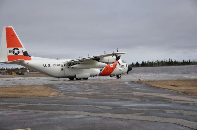 Lockheed C-130 Hercules (N2003) - Taxiing to runway 26 at CYYR
