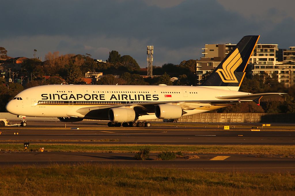 Airbus A380-800 (9V-SKW) - on 11 August 2019
