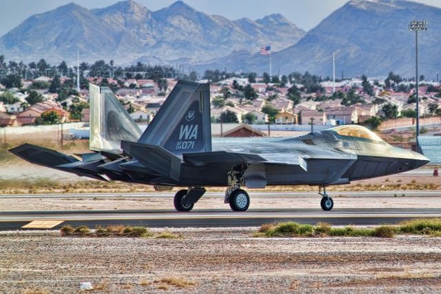 Lockheed F-22 Raptor — - Nellis AFB.