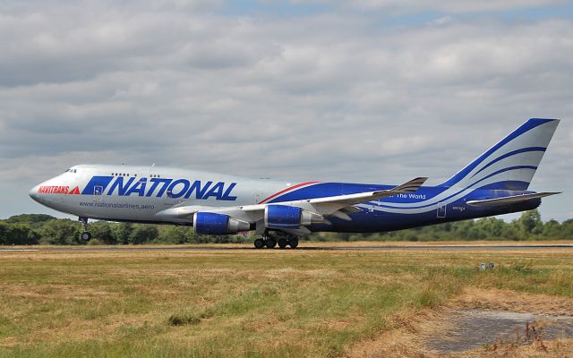 Boeing 747-400 (N919CA) - national b747-4f n919ca dep shannon 13/7/18.