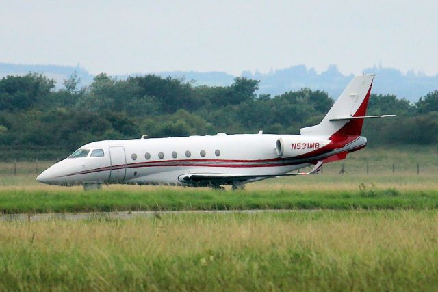 IAI Gulfstream G200 (N531MB) - Taxiing to the ramp on 31-Aug-21 arriving from LGAV.