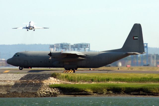 Lockheed C-130 Hercules (N1217) - United Arab Emirates Air Force C130 departing BOS on 6/26/22.