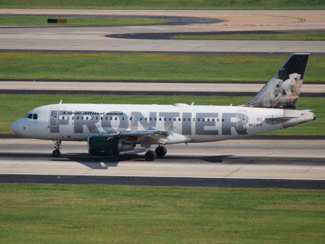 Airbus A319 (N924FR) - Arriving 6/16/12