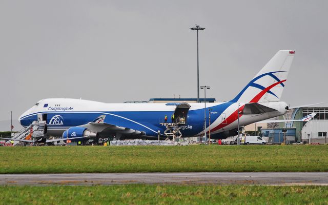 Boeing 747-400 (G-CLAA) - cargologic air b747-446f g-claa loading cola concentrate at shannon for atlanta 8/11/17.