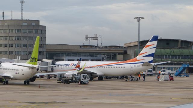 Boeing 737-800 (OK-TVV) - Delivered to Travel Service in 2012br /Delivered to Oman Air in 2013br /Delivered to SmartWings in 2014br /Delivered to Air Transat in 2015