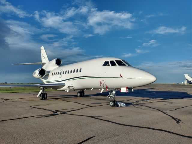 C-GNTR — - Canadian Falcon 900 on the ramp at KGXY.