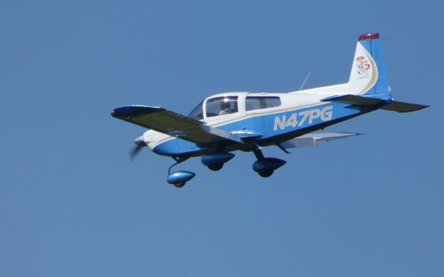 Grumman AA-5 Tiger (N47PG) - On final is this 1977 Grumman American AA-A5 Cheetah in the Autumn of 2018.