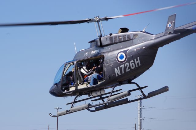 Bell JetRanger (N726H) - HHI HELIPORT-KEARNY, NEW JERSEY, USA-FEBRUARY 20, 2023: A sightseeing helicopter, operated by FlyNYON, is seen by RF at approximately 1310 hours shortly after taking off for a doors-off tour of New York City.