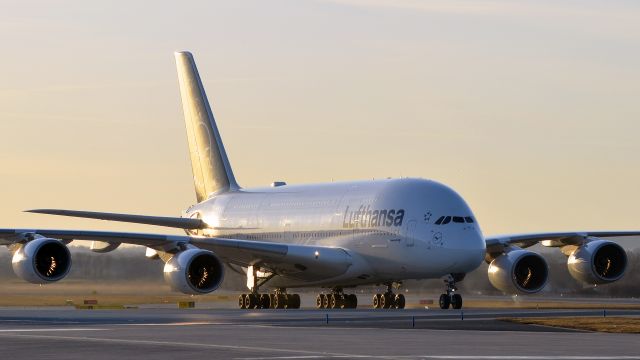 Airbus A380-800 (D-AIMK) - MUC-LEJ-PRG-VIE-MUC training flight, Feb 5, 2024