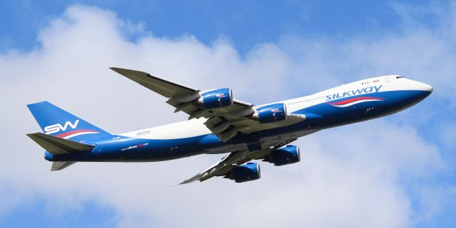 BOEING 747-8 (VQ-BBH) - Silk way west 747 departing runway 16 at YMML For Hong Kong 