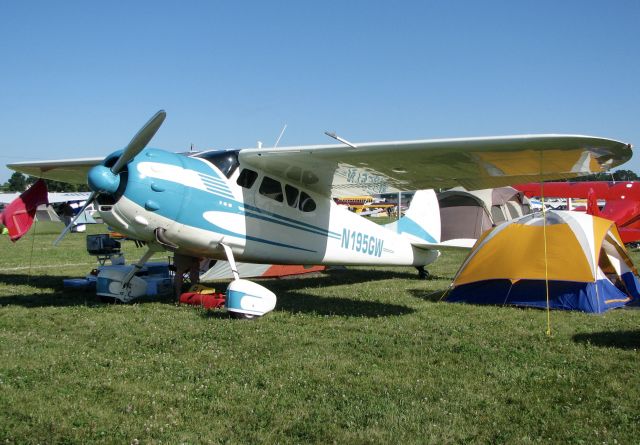 Cessna 190 (N195GW) - At AirVenture 2016.  Cessna 195