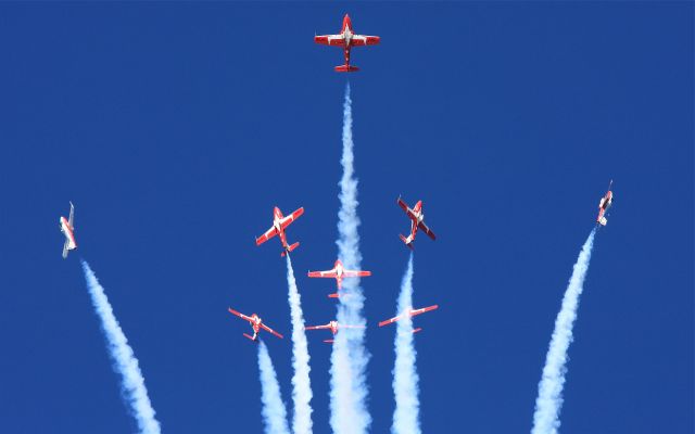 — — - Royal Canadian Air Force Snowbirds performing at Comox Air Show August 16th 2013