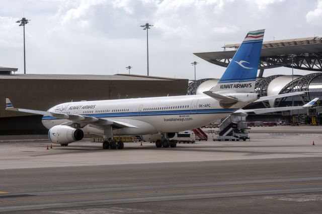 Airbus A330-200 (9K-APC) - 2nd June., 2022: Parked on the apron at Bangkok's Suvarnabhumi International Airport. 