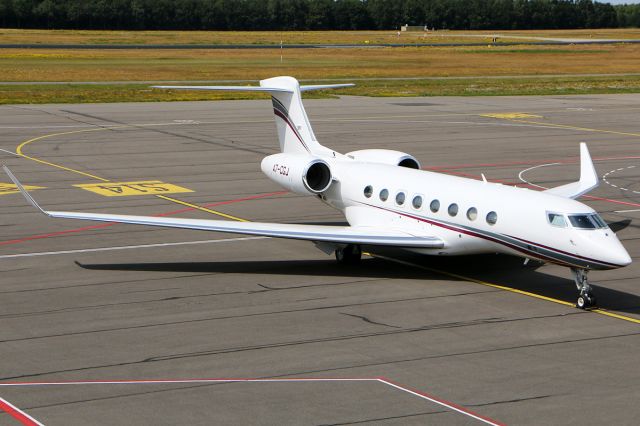 Gulfstream Aerospace Gulfstream G650 (A7-CGJ) - just arrived from a nonstop flight from KLAX