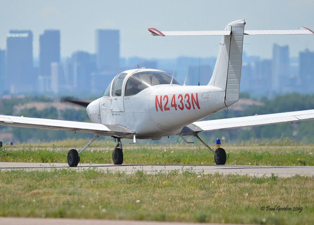 Piper Tomahawk (N2433N) - 6/15/2019 - Piper Tomahawk N2433N taxiing for departure from runway 30R. Photo credit: Paul Gordon