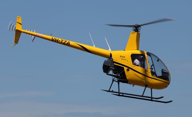 Robinson R-22 (VH-TZA) - Departing Bankstown