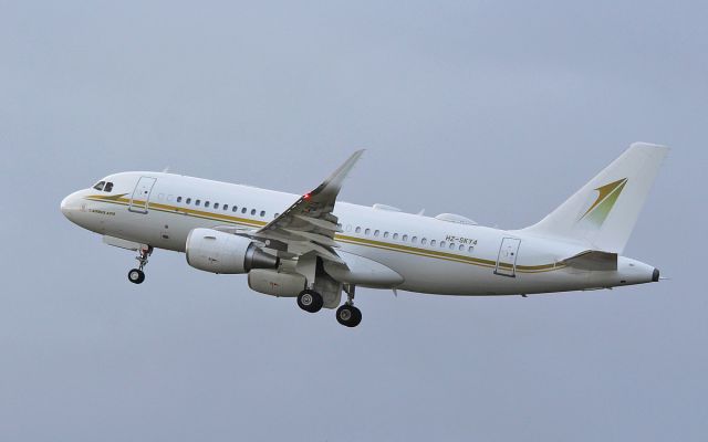 Airbus A319 (HZ-SKY4) - sky prime aviation a319-115cj hz-sky4 dep shannon 15/2/17