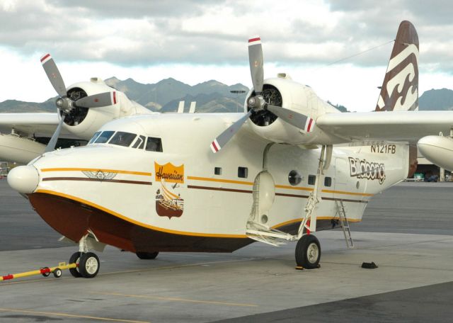 Grumman G-111 Albatross (N121FB) - As seen at Honolulu International Airport Dec. 17 2005