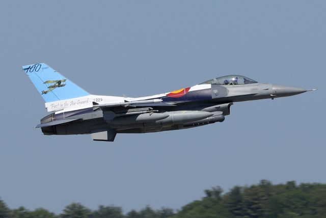 Lockheed F-16 Fighting Falcon (87-0229) - 'REDEYE 14' painted to celebrate 100 years of aviation in Colorado