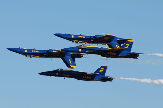 McDonnell Douglas FA-18 Hornet (16-3768) - Blue Angels in action at Wings Over Houston, October 2012