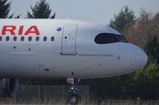 Airbus A320 (EC-NJU) - EC-NJU Front Detail Before TakeOff From LEVX To LEMD. 21-11-2021