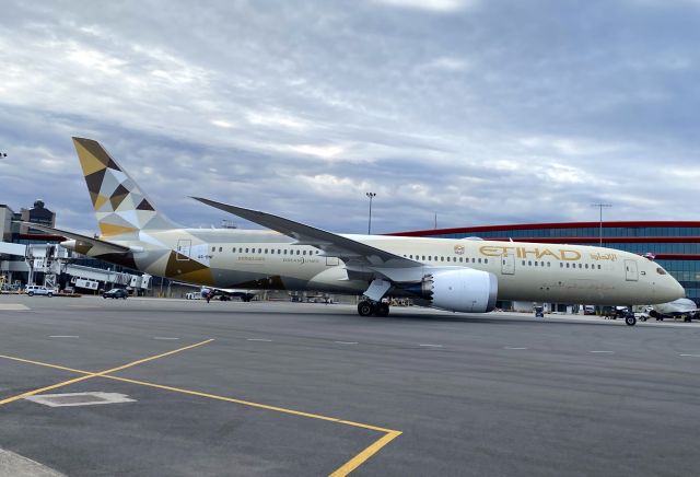 Boeing 787-8 (A6-BNF) - 03/31/24 inaugural arrivalbr /EY147