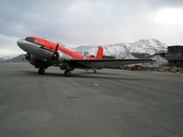 Douglas DC-3 (N28TN) - TransNorthern Aviation at Dutch Harbor, Alaska for freight delivery