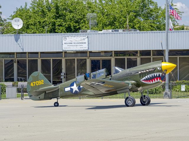 N293FR — - P-40N from the Collings Foundation at Livermore Municipal Airport 05/28/2019.