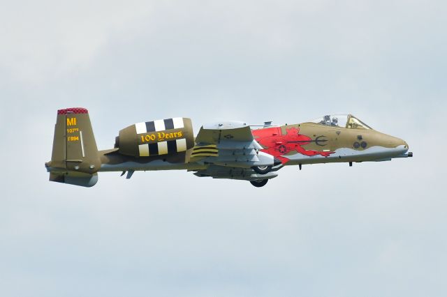 Fairchild-Republic Thunderbolt 2 (AFR81994) - A-10C from the 107th Fighter Squadron with 100 year anniversary colors at Selfridge ANG Base 100 year open house.