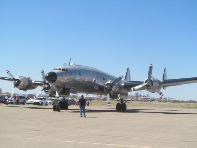 Lockheed EC-121 Constellation (N8610) - Marana Regional Airport, AZ March 19, 2016 - Ikes Plane "Columbine II preparing to taxi for its first test flight in over ten years. Tail # 8610 was the first "Air Force One" which was eventually flown to its new home at Dynamic Aviation, Bridgewater, Virginia. The aircraft is being restored to the Presidential configuration and will be flown to various Airshows.