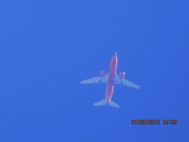 BOEING 737-300 (N649SW) - Southwest Airlines flight 2504 from STL to OKC over Southeastern Kansas at 34,000 feet.