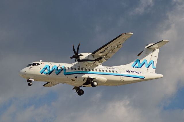 Aerospatiale ATR-42-600 (XA-UYL) - ATR-42-600 XA-UYL MSN 1212 on approach at Mexico City International Airport (07/2018).