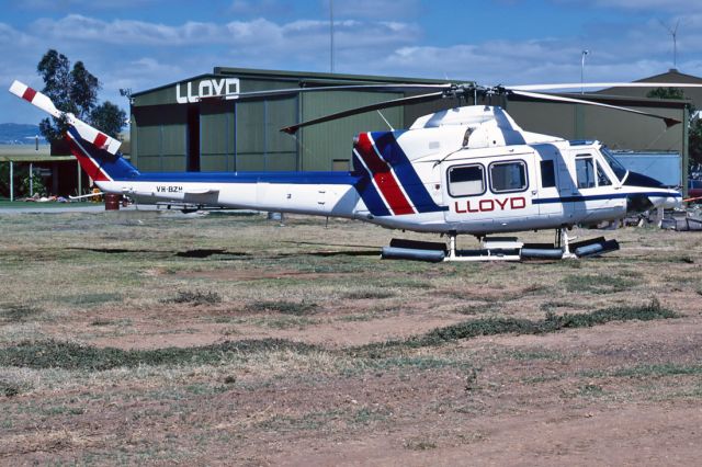 Bell 412 (VH-BZH) - LLOYD AVIATION - BELL 412 - REG : VH-BZH (CN 33044) - ADELAIDE INTERNATIONAL AIRPORT SA. AUSTRALIA - YPAD 2/2/1986