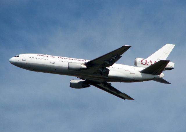 McDonnell Douglas DC-10 (N522AX) - Off of runway 33 at Barksdale Air Force Base. Departing after bringing back almost 300 Air Force personal from a deployment at Anderson Air Base in Guam.