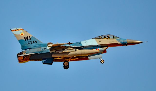 Lockheed F-16 Fighting Falcon (84-0244) - F-16C 84-0244 64th Aggressor Squadron (64 AGRS) - Red Flag 16-3br /Las Vegas - Nellis AFB (LSV / KLSV)br /TDelCorobr /July 19, 2016