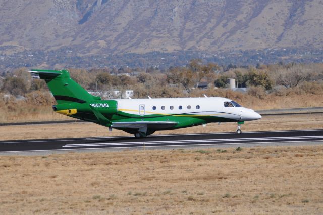 Embraer Legacy 550 (N557MG) - Miracle Grow’s aircraft departs Runway 13 for home. br /Best viewed in full!br /Follow me on Instagram: @peaksaviationphoto 