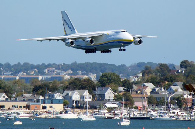 Antonov An-124 Ruslan (UR-82008) - ADB 2159 on approach to 22L