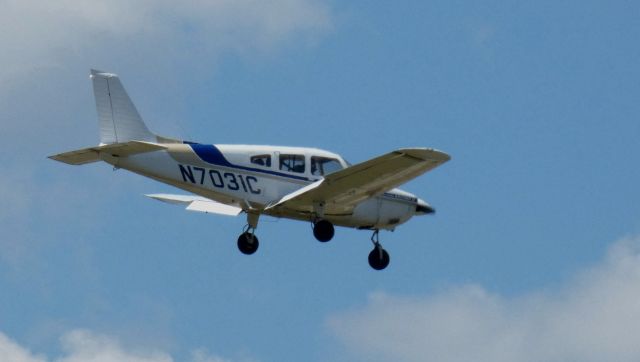 Piper Cherokee (N7031C) - On final is this 1975 Piper Cherokee Archer II in the Summer of 2020.