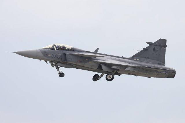 Saab JAS39 Gripen (CEF9242) - Photo taken on September 20, 2021 at NATO Days in Ostrava.