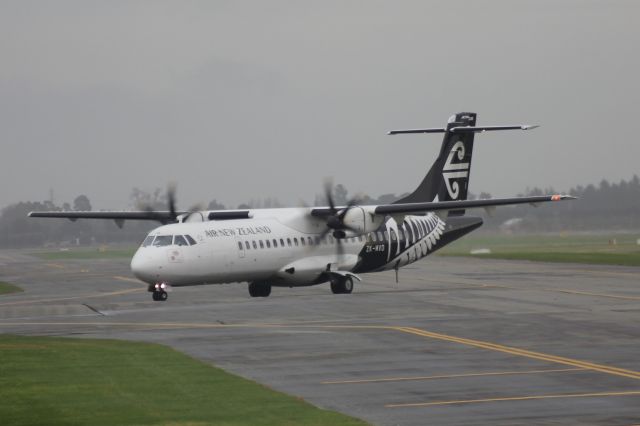 Aerospatiale ATR-72-600 (ZK-MVD) - ZK-MVD taxing to maintenance with tail prop still on.