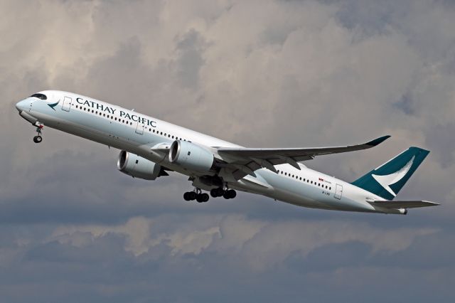 Airbus A350-900 (B-LRB) - CPA358 departing to Hong Kong.