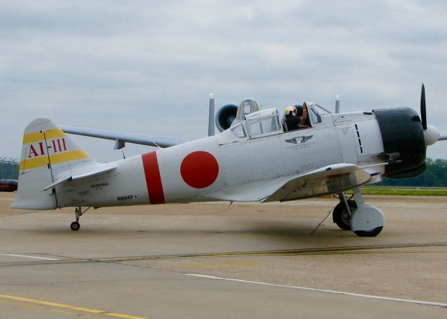 Piper Cherokee (N4447) - At Barksdale Air Force Base.   CANADIAN CAR & FOUNDRY  HARVARD MK IV